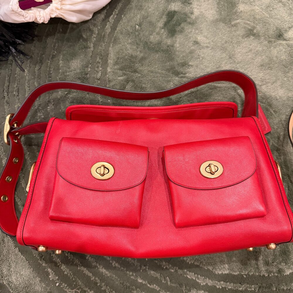 Coach Re-Edition Haversack in Scarlet Red